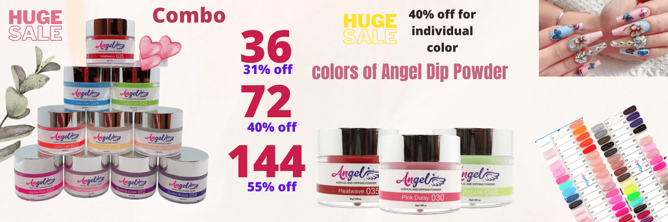 Combo DIP POWDER Angel - Angelina Nail Supply NYC