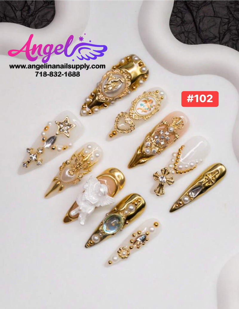 Angelina Handmade Custom Press-On | #090-#119