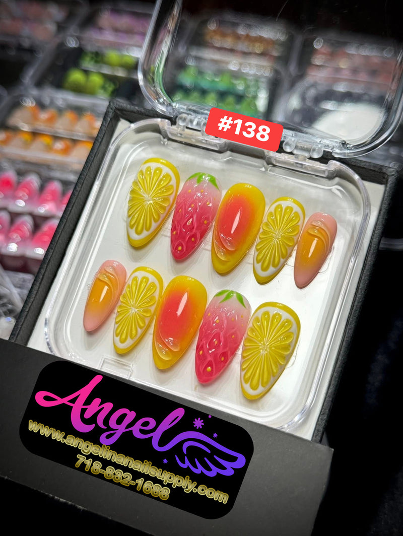 Angelina Handmade Custom Press-On | #120-#149