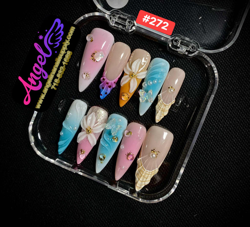 Angelina Handmade Custom Press-On | #270-#299