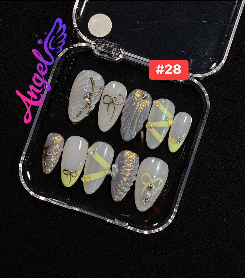 Angelina Handmade Custom Press-On | #001-#029