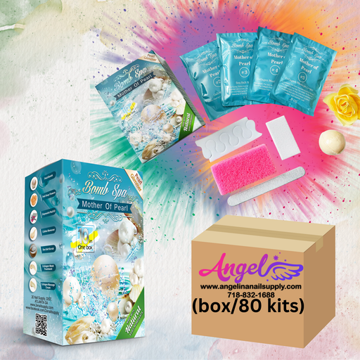 2E Organic Bomb Spa 10 in 1 - Mother Of Pearl (box/80 kits) - Angelina Nail Supply NYC