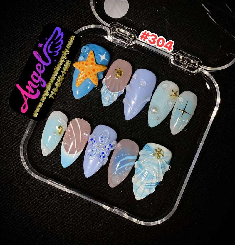 Angelina Handmade Custom Press-On | #300-#339