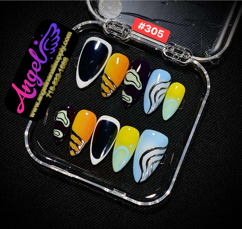 Angelina Handmade Custom Press-On | #300-#339