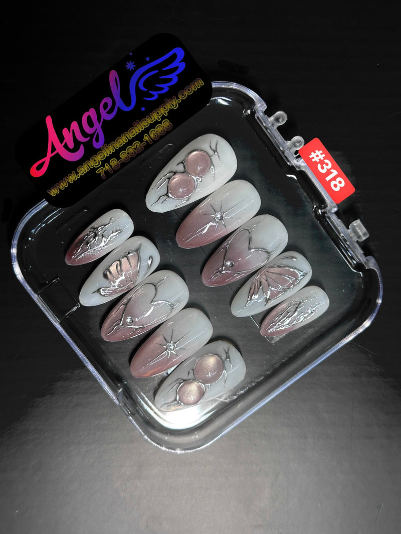 Angelina Handmade Custom Press-On | #300-#339