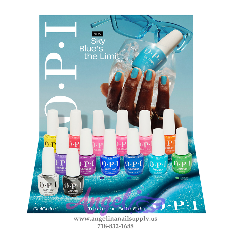 OPI Gel Color - Trip to the Brite Side Collection 12 Colors & 1 Base Gel 1 Top Gel | Summer 2026