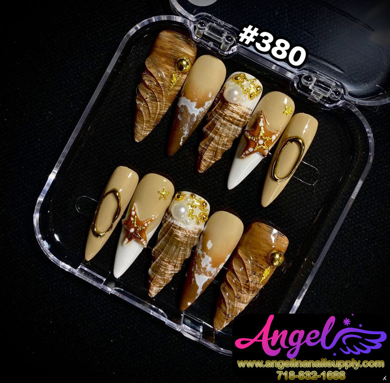 Angelina Handmade Custom Press-On | #360-#389