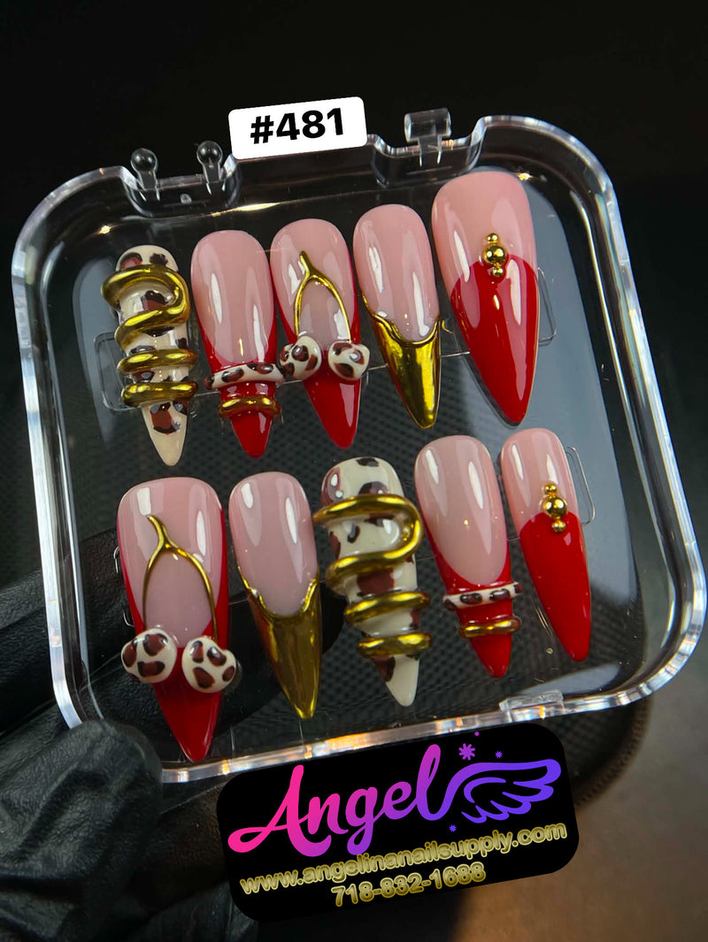 Angelina Handmade Custom Press-On | #480-#509