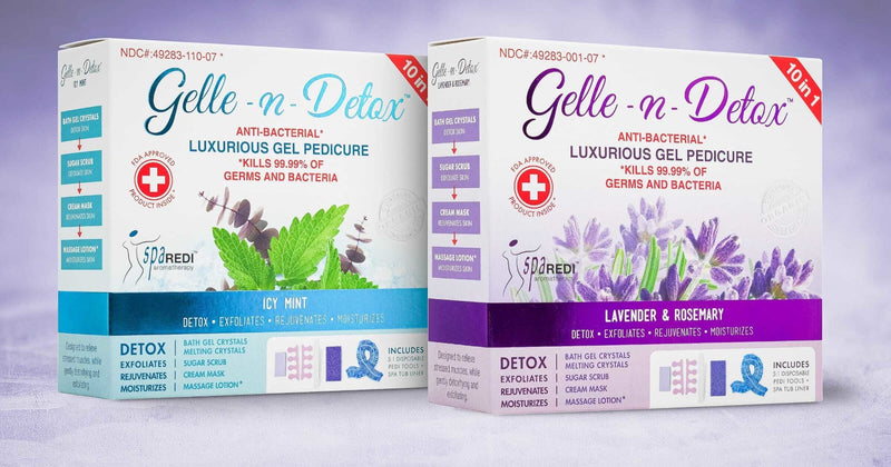 Bộ dụng cụ chăm sóc móng chân 10 trong 1 Gelle-n-Detox