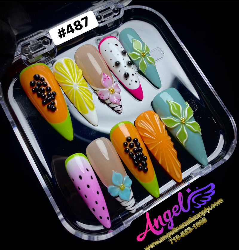 Angelina Handmade Custom Press-On | #480-#509