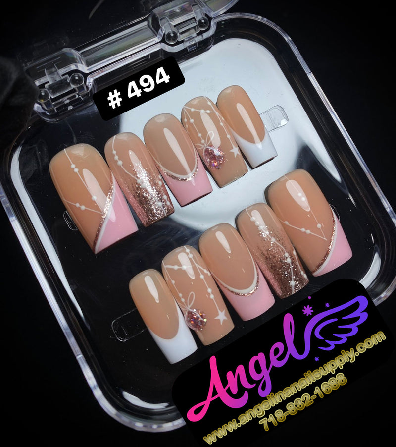 Angelina Handmade Custom Press-On | #480-#509