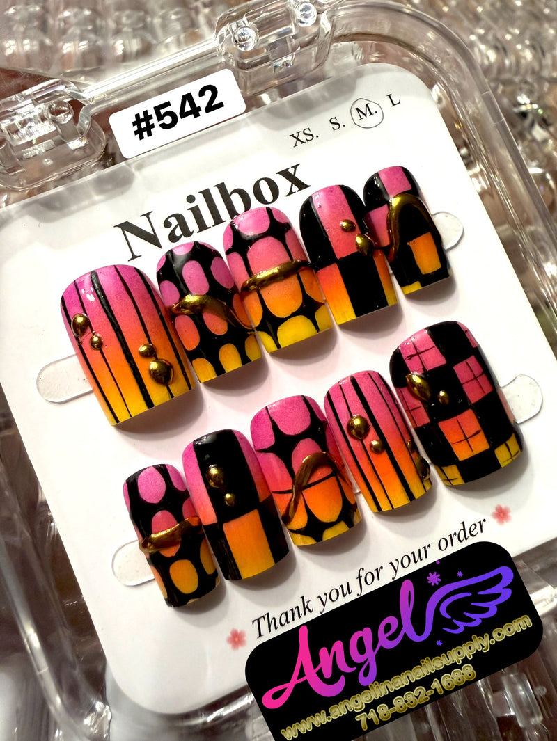 Angelina Handmade Custom Press-On | #542