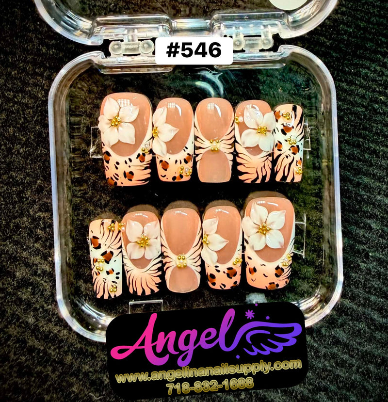 Angelina Handmade Custom Press-On | #546
