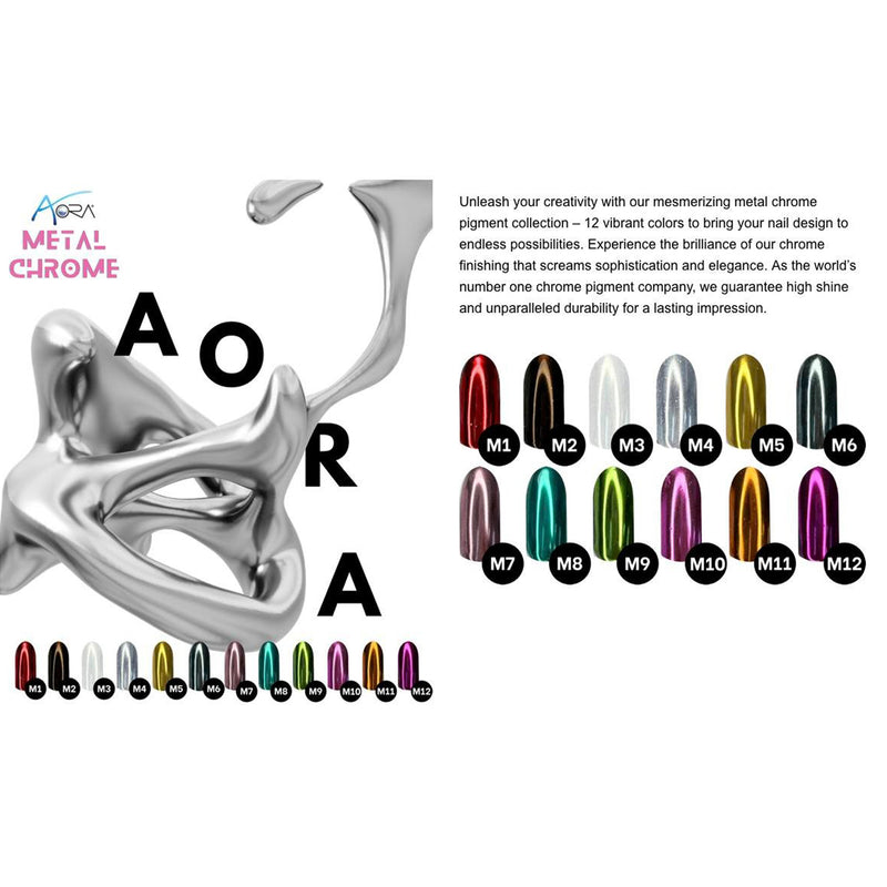 Aora Chrome Powder M09 Green Chrome