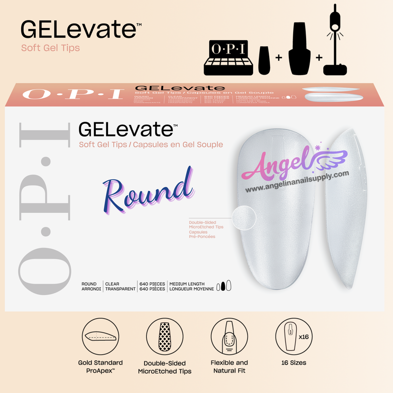 OPI Soft Gel Pre-Shaped Tip Extensions / Round