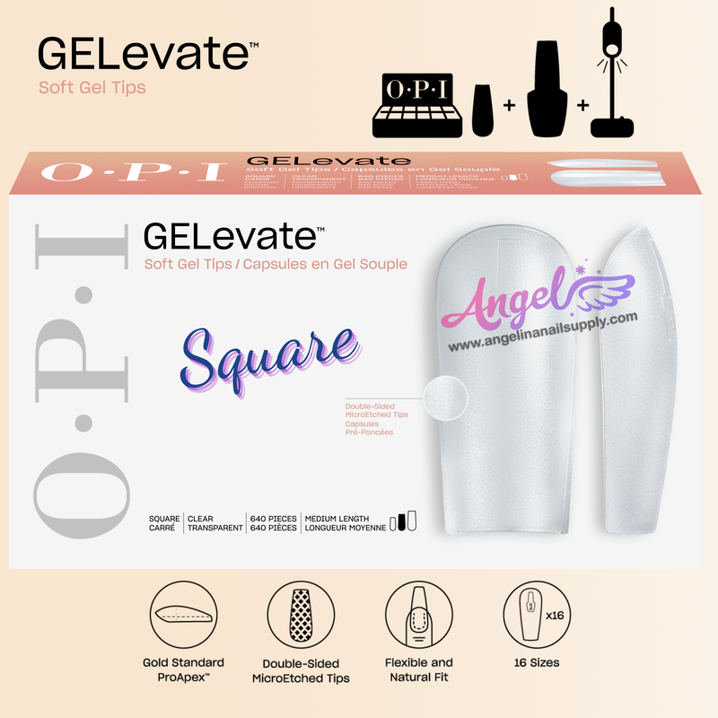 OPI Soft Gel Pre-Shaped Tip Extensions / Square
