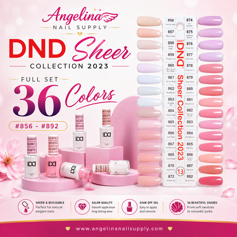 DND13 Collection #13 Sheer (Full Set 36 Colors #856 - #892)