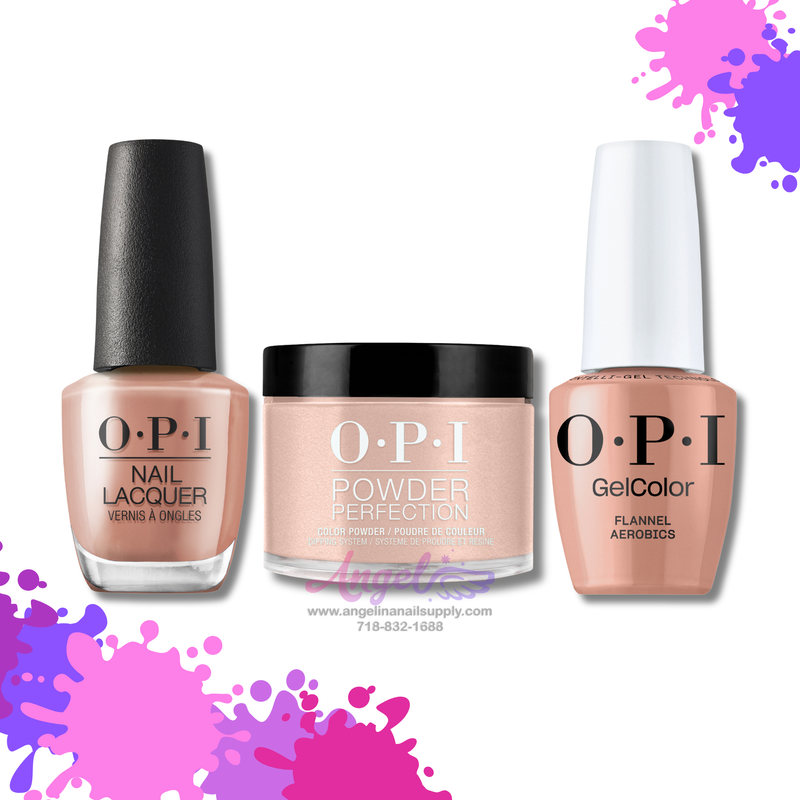 OPI 3in1 combo DP-GC-NL F027 Flannel Aerobics