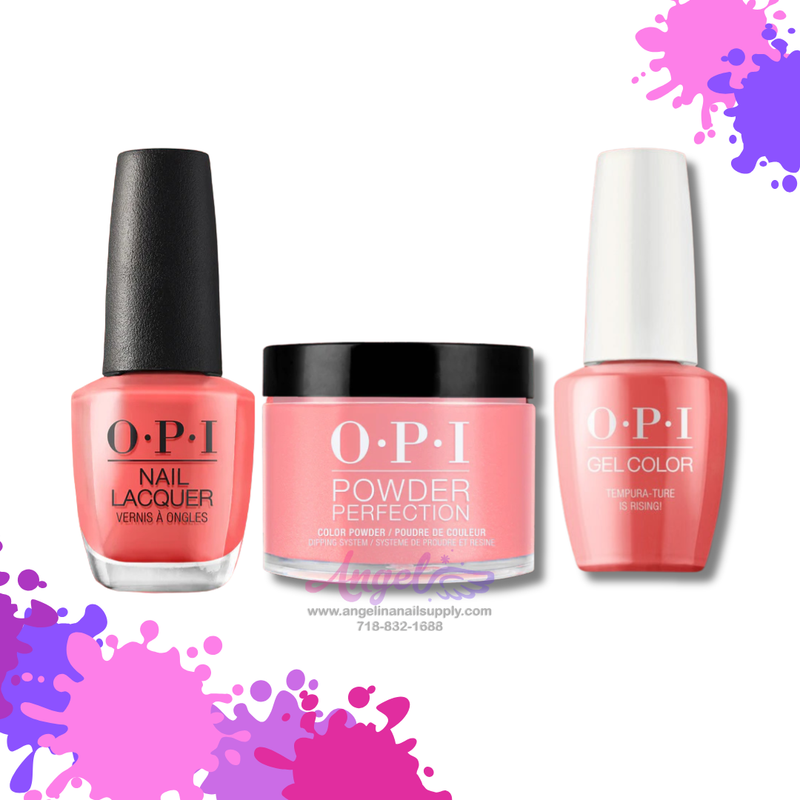OPI 3in1 combo DP-GC-NL T89 TEMPURA-TURE IS RISING!