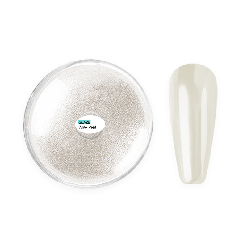 Aora Chrome Powder Glazzle White Pearl