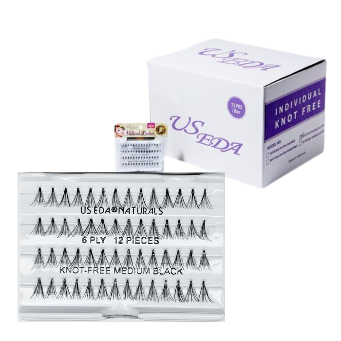 US EDA Natural Lash 12-piece | Medium - Box/72 pans