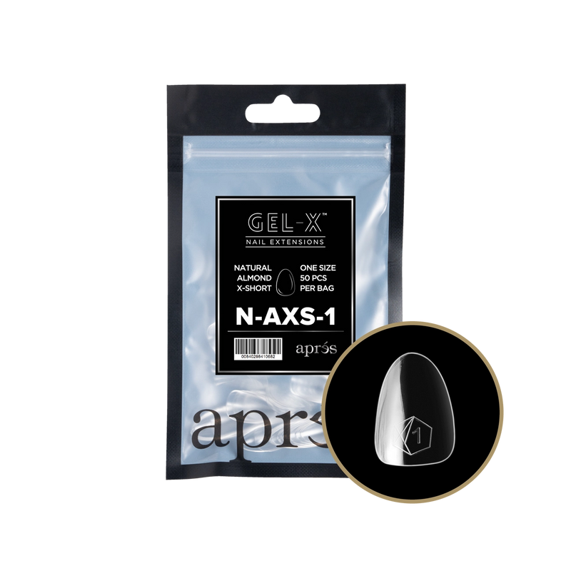 Aprés Gel-X® Natural Almond Extra Short Refill Bag (50pcs/pack)