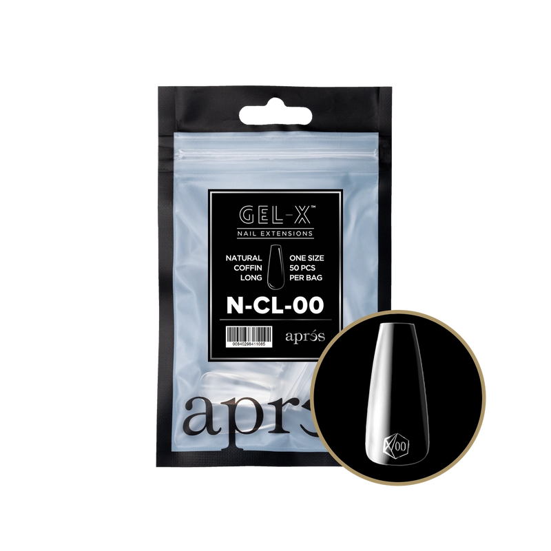 Aprés Gel-X® Natural Coffin Long Refill Bag (50pcs/pack)