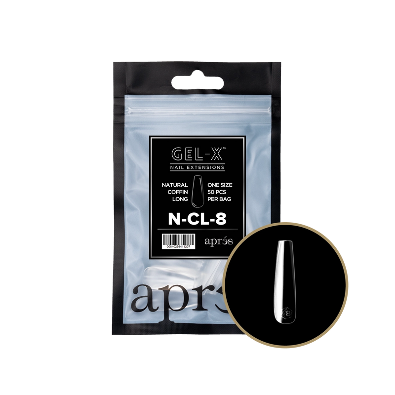 Aprés Gel-X® Natural Coffin Long Refill Bag (50pcs/pack)