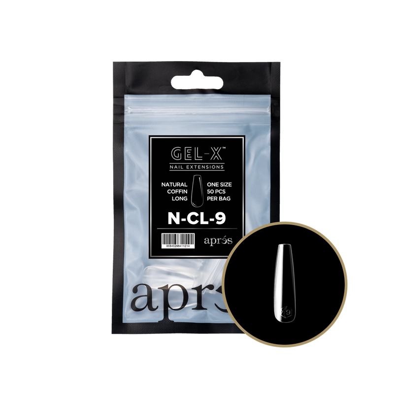 Aprés Gel-X® Natural Coffin Long Refill Bag (50pcs/pack)