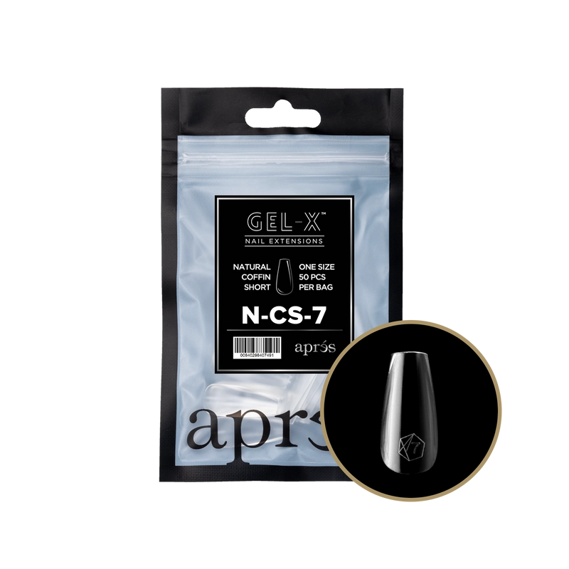 Aprés Gel-X® Natural Coffin Short Refill Bag (50pcs/pack)