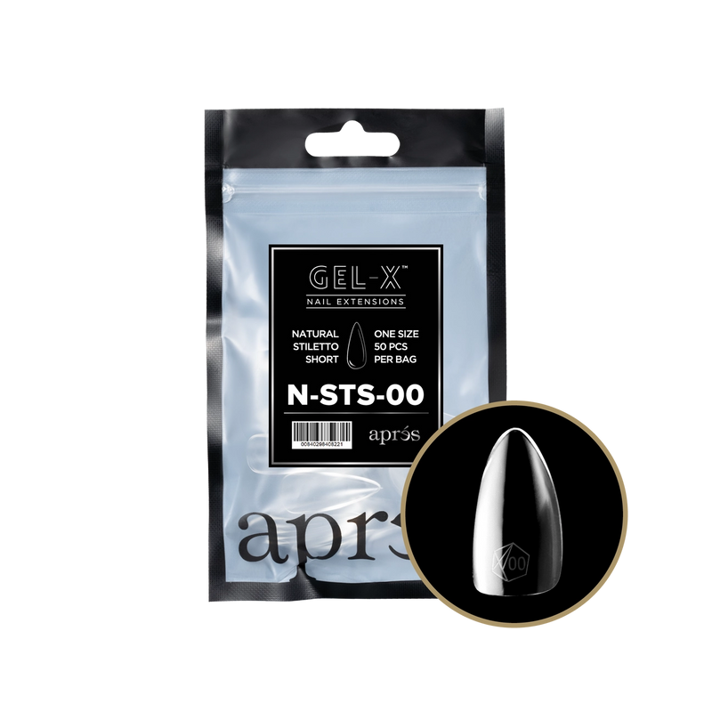 Apres Gel-X® Natural Stiletto Short Refill Bag (50pcs/pack)