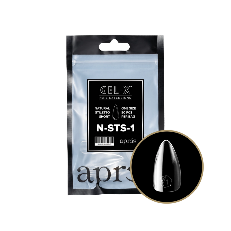 Apres Gel-X® Natural Stiletto Short Refill Bag (50pcs/pack)