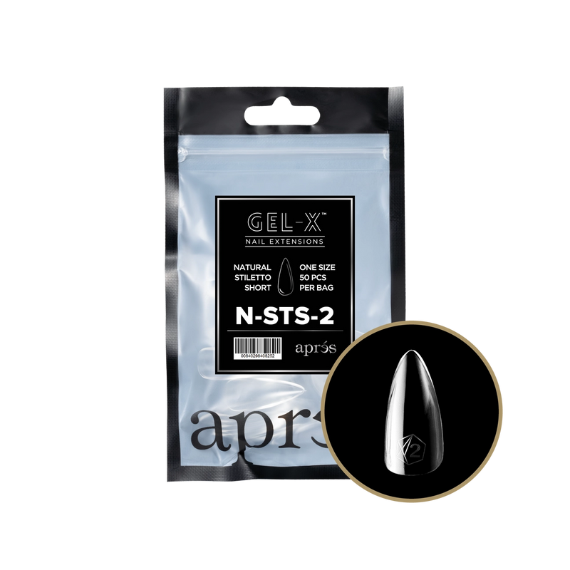 Apres Gel-X® Natural Stiletto Short Refill Bag (50pcs/pack)