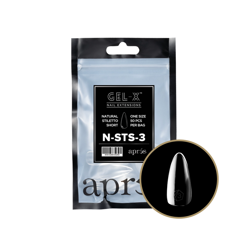 Apres Gel-X® Natural Stiletto Short Refill Bag (50pcs/pack)