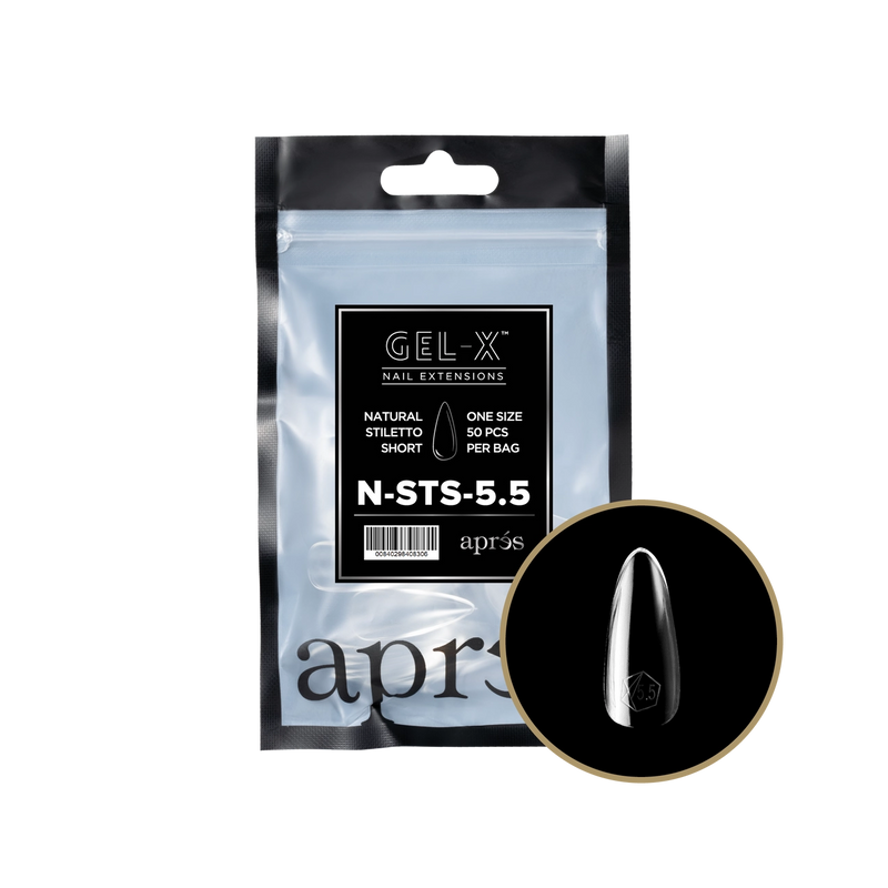 Apres Gel-X® Natural Stiletto Short Refill Bag (50pcs/pack)