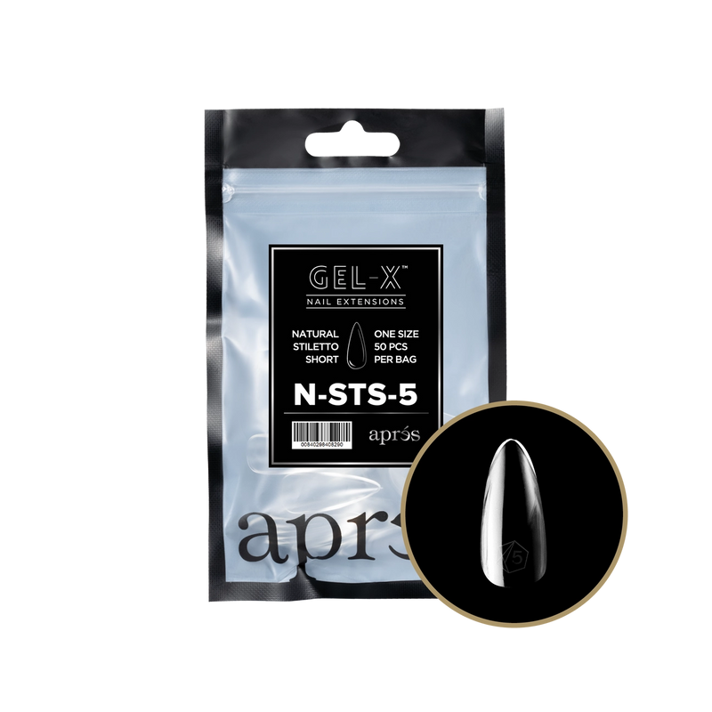 Apres Gel-X® Natural Stiletto Short Refill Bag (50pcs/pack)