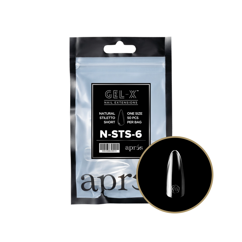 Apres Gel-X® Natural Stiletto Short Refill Bag (50pcs/pack)