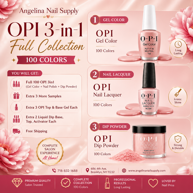 OPI 3in1 Full Collection (100 colors)