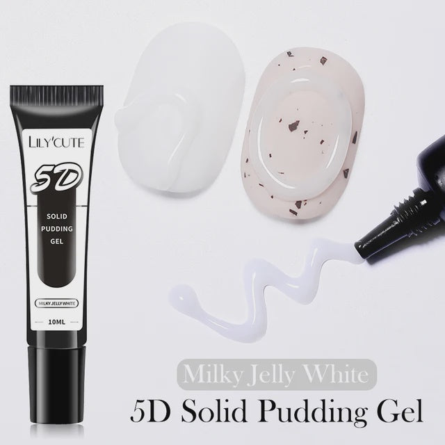 5D Solid Pudding Gel No-Wipe Design Gel