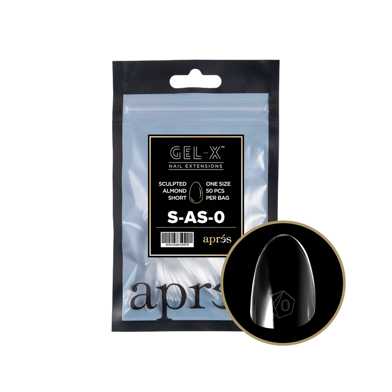 Aprés Gel-X® Sculpted Almond Short Refill Bag (50pcs/pack)