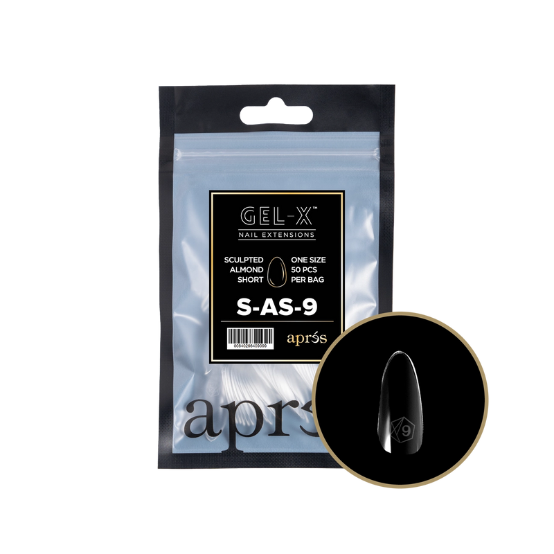 Aprés Gel-X® Sculpted Almond Short Refill Bag (50pcs/pack)