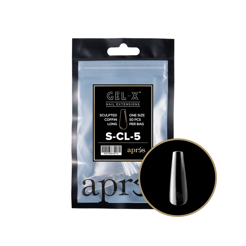 Aprés Gel-X® Sculpted Coffin Long Refill Bag (50pcs/pack)