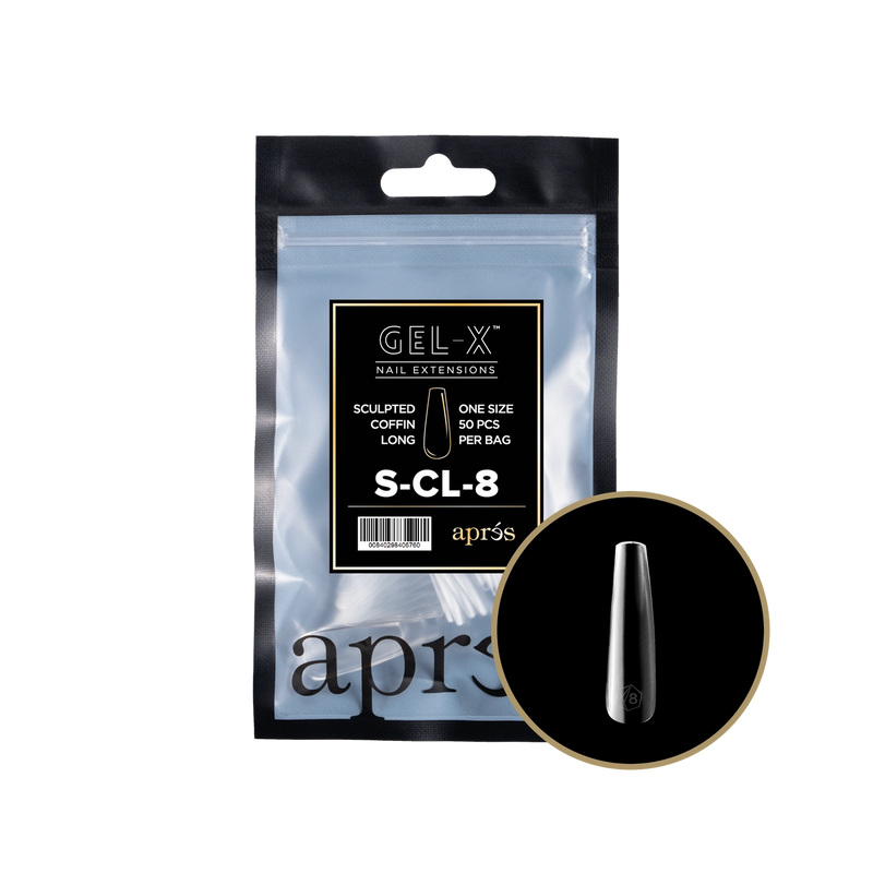 Aprés Gel-X® Sculpted Coffin Long Refill Bag (50pcs/pack)