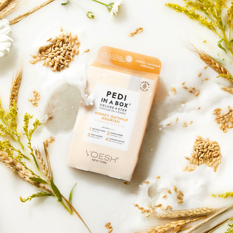 Voesh - Pedi in a Box 4 Steps Honey Oatmilk (box/50pcs)
