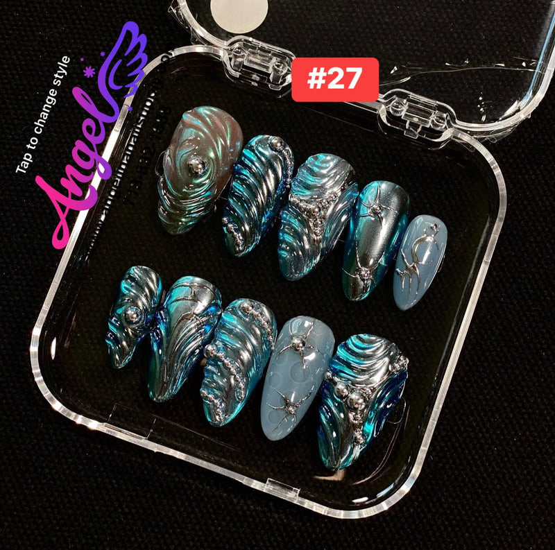 Angelina Handmade Custom Press-On | 001-029 - Angelina Nail Supply NYC