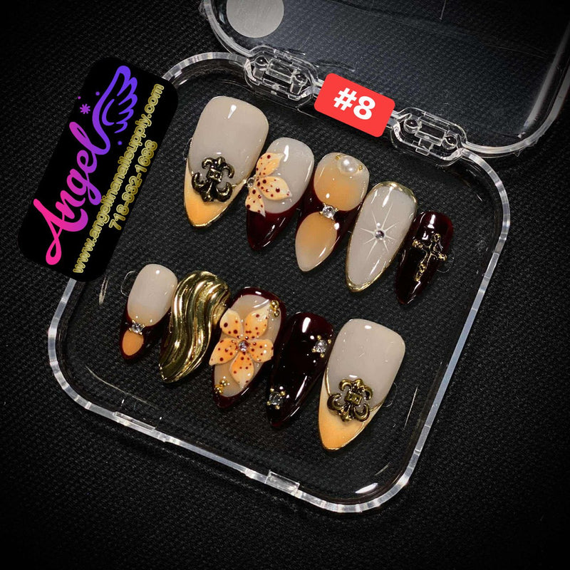 Angelina Handmade Custom Press-On | 001-029 - Angelina Nail Supply NYC