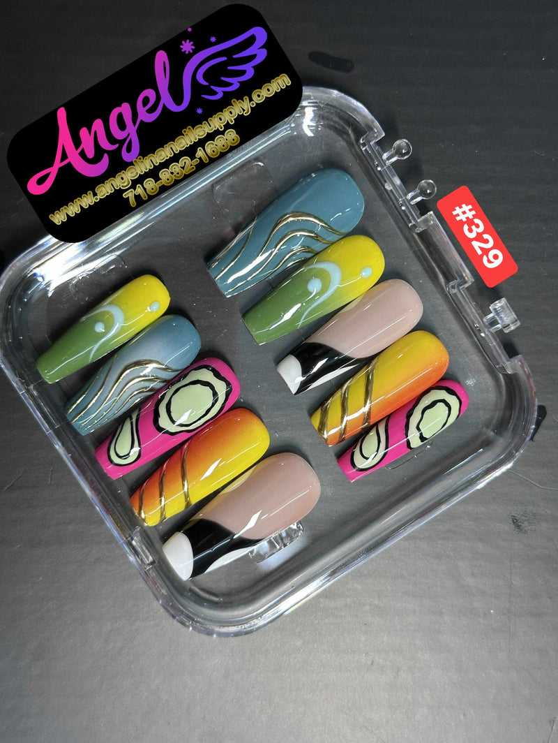 Angelina Handmade Custom Press-On | 300-329 - Angelina Nail Supply NYC