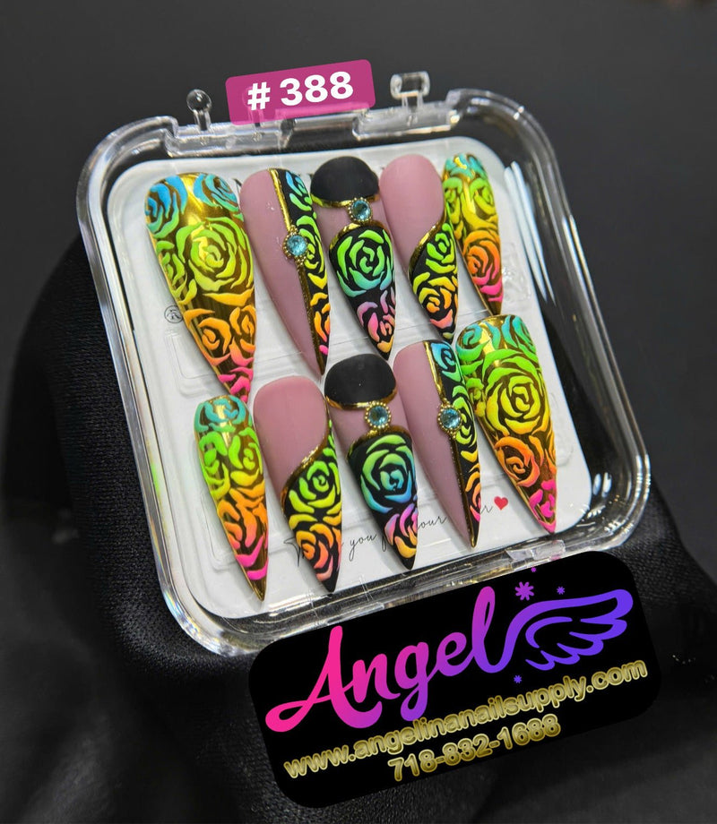 Angelina Handmade Custom Press-On | 360-389 - Angelina Nail Supply NYC