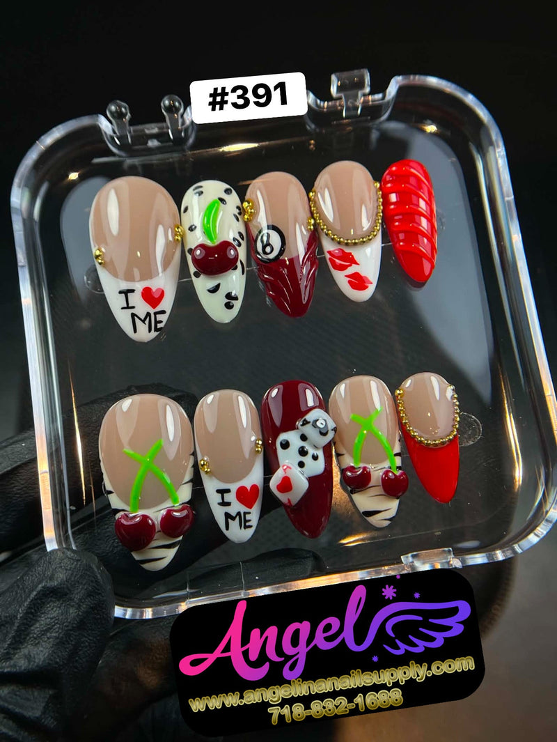 Angelina Handmade Custom Press-On | 390-419 - Angelina Nail Supply NYC