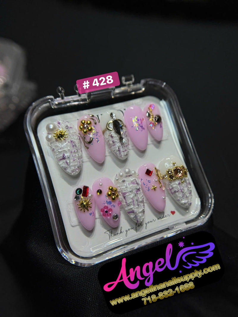 Angelina Handmade Custom Press-On | 420-449 - Angelina Nail Supply NYC